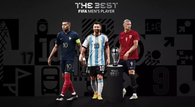 世界足球先生3人候选：哈兰德、姆巴佩、梅西